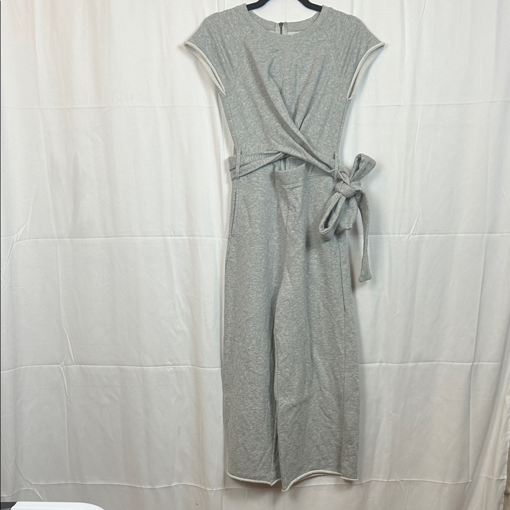 RACHEL Rachel Roy Gray Jumpsuit with Waist Tie